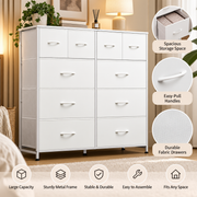 10-Drawer Fabric Storage Cabinet